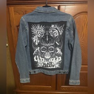 Black Sabbath upcycled Jean jacket tee One of a Kind
